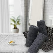Living Fashions Washcloths 12 Pack – Size 12” x 12” – Soft & Absorbent Wash clothes (Grey)