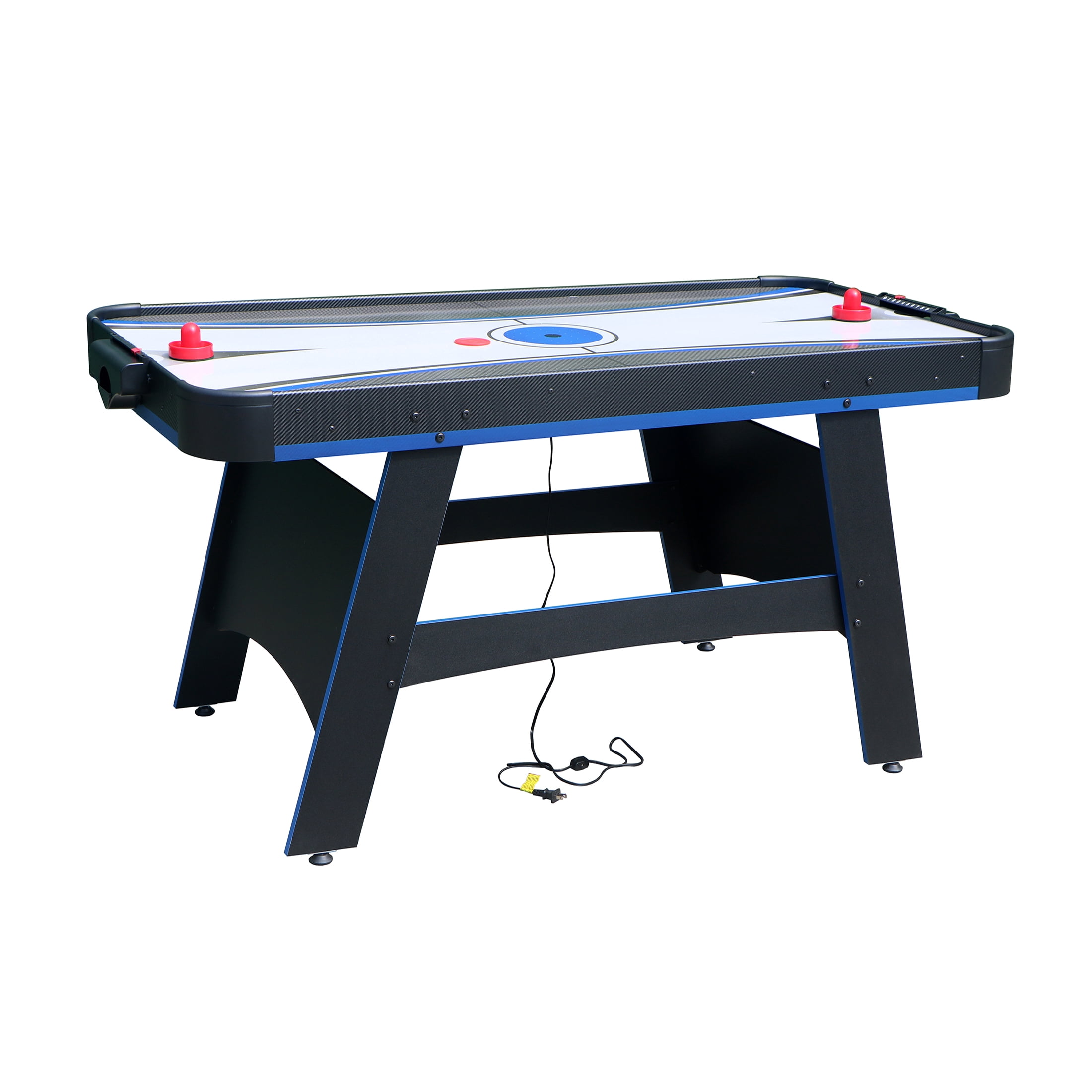 JERFIT 2-in-1 Air Hockey and Table Tennis Game Table, 60" Multi Functional Game Table for Indoor Family Fun, Black/White/Blue