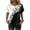 04-Black, variant on Women's Fashionable Casual Vintage Printed Tops, 2026 Trendy Short Sleeve Dressy Shirts,Spring Loose Fit Crew Neck Satin Silk Blouses