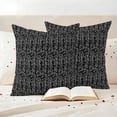 thumbnail image 3 of Black White Striped Outdoor Waterproof Pillow Covers, Abstract Modern Art Irregular Stripe Decorative Square Throw Pillowcase Sofa Cushion Sham for Patio/Couch/Chair, 26"x26" 2 Pack, 3 of 8