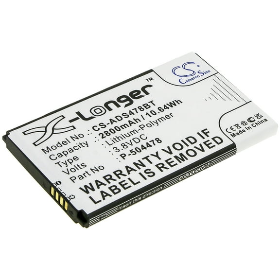 2800mAh P-504478 battery for ADT Command Secondary Color Touchscreen Keypad