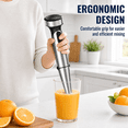 thumbnail image 5 of Cordless Immersion Blender, Rechargeable Hand Blender with Type-C Charging, 200W Portable Stick Mixer for Smoothies, Soups, Sauces, Puree and Baby Food, 5 of 10