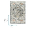 thumbnail image 3 of Livabliss Area Rugs for Living Room, 2x3 Beckham Traditional Charcoal Rug, Bedroom Dining Room Home Decor Stain Resistant Carpet (2' x 2'11"), 3 of 5