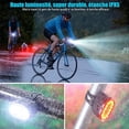 thumbnail image 4 of Luz LED para bicicleta, luces delanteras y traseras recargables por USB, luces LED para bicicleta a prueba de agua IPX5, faros de doble haz, adecuados para todas las bicicletas y todo tipo de condicio, 4 of 5