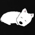 thumbnail image 2 of CafePress - Sleeping Westie Maternity Dark T Shirt - Maternity Dark T-Shirt, 2 of 3