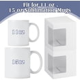 thumbnail image 3 of Tutuviw 12Pcs Mug Boxes for Gifts Coffee Mugs Boxes Gift Boxes Transparent Cups Wrapping Box with Clear View Window Cupcake Box Christmas Ornament Box(11/12/15 oz), 3 of 7
