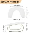 thumbnail image 5 of Unique Bargains U Shaped Manicure Hand Rest Detachable Arm Rest for Nail Tech for Salons or Home Use White, 5 of 8