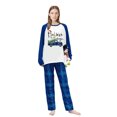 thumbnail image 4 of iHapHap Family Matching Christmas Pajamas Cotton Blend Long Sleeve Blue Plaid PJ Set, Womens 3XL, 4 of 5
