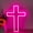 Pink, variant on Neonium Custom Cross Led Neon Sign Party Home Wall Decor Church Christian Cross Neon Light Gifts(Red)