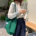 thumbnail image 2 of JennyShop Tote Bag Korean Woolen Shoulder Canvas Bag Female Student Large Capacity Cloth Bag, 2 of 8
