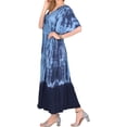 thumbnail image 2 of HAPPY BAY Women's Loose Fashion House Wear Swing Dresses 2X-3X Navy, Tie Dye, 2 of 3