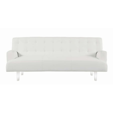 Coaster Contemporary White Sofa Bed 360049 Coaster Contemporary White Sofa Bed 360049