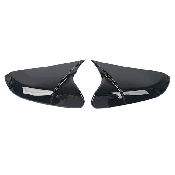 Rearview Mirror Covers Fits For Honda Civic 2016-2020, Exterior Mirrors Caps, Side Mirror Replacement Covers, Bull Horn Rearview Mirror Caps-Black
