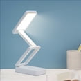 thumbnail image 3 of Maplenight Student Desk Lamp Portable Foldable Eye Protection Large Lighting Area 6000mAh Battery Multi Brightness Adjustable White Plastic Small Table Lamp for Study Dorm Office, 3 of 7