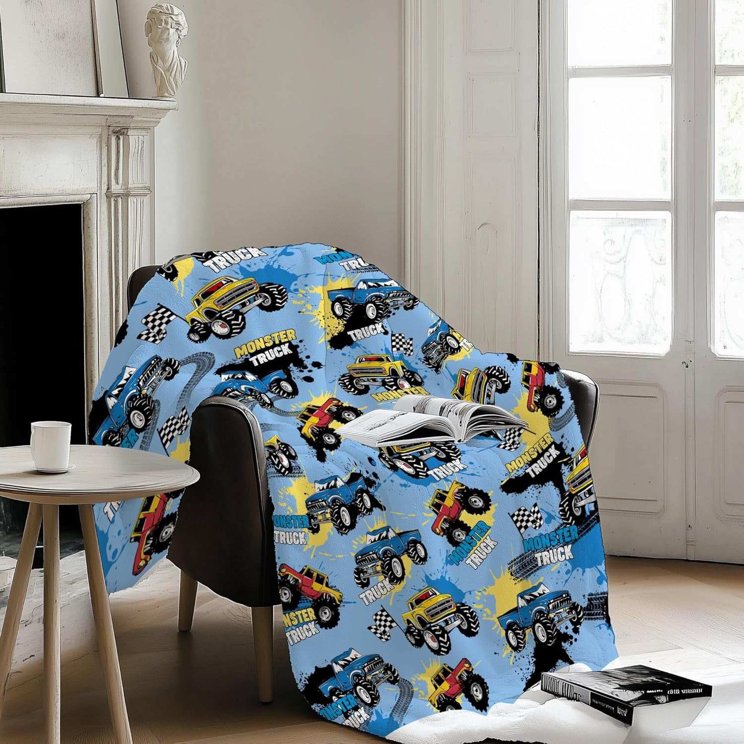 Kuscheln Dinosaur Blanket, Educational Gifts for Dinosaur Lovers Children Boy Girl, Dinosaurs Throw Blanket Ultra-Soft Skin-Friendly for Sofa Bed Home Dino Room Decor
