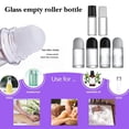 thumbnail image 2 of Ball Bearing Roller Bottles for Essential Oils, Frosted Glass Aromatherapy Bottles with Separate Filling, Perfume & Flower Water Dispenser, 2 of 10