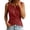 Wine, variant on Omexry Cute Tops Women's Color Buttoned -Linen Sleeveless Top Ladies' Top Ladies' Tank Top
