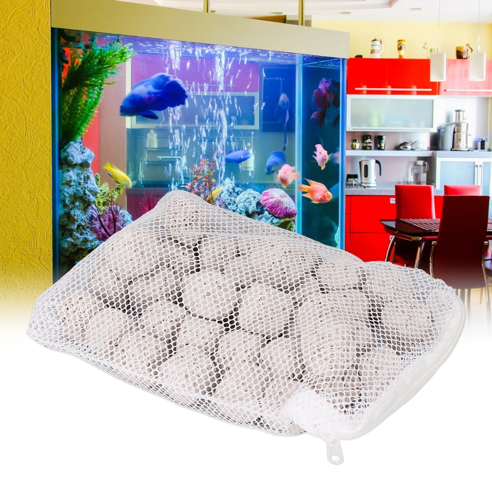 Média Filtrant Pour Aquarium, Anneau En Céramique Bio Média Pour Aquarium, 420 G/sac (12 En 1