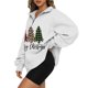 thumbnail image 3 of Sudaderas Con Capucha de Navidad Para Mujer, Camiseta Informal de Manga Larga Con Estampado de Moda Para Mujer Odeerbi ODB190747, 3 of 5