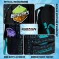 thumbnail image 3 of Mochila escolar Minecraft Kids con bolsillo frontal azul, 3 of 6