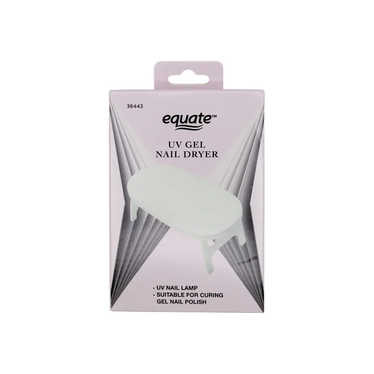 Equate UV Gel Nail Dryer, USB-Powered, Dual UV LED Curing Light