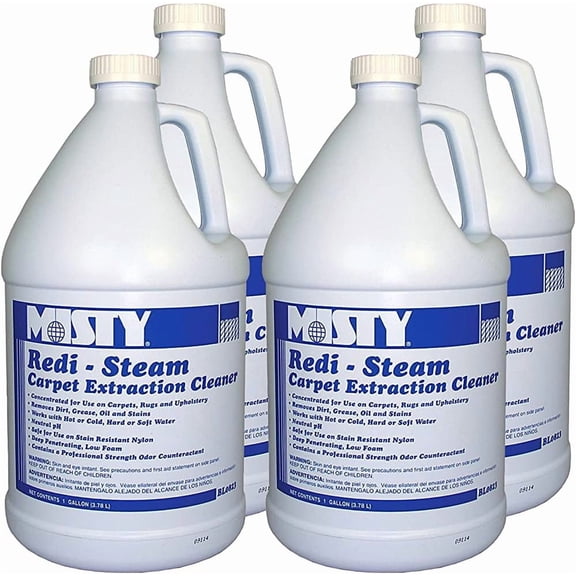 MISTY Redi-Steam Carpet Extraction Cleaner and Deodorizer 1 Gallon 1038771 (Case of 4) - Neutral pH