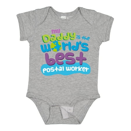 

Inktastic Daddy Worlds Best Postal Worker Gift Baby Boy or Baby Girl Bodysuit