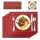 thumbnail image 1 of Manteles Individuales para Mesa, 6 Pcs Tapetes para Mesa de Comedor y 6 Pcs Posavasos, Antideslizante y Resistente al Calor, Manteles para Mesa para Restaurante, Cocina, Hotel, Hogar, Festival, 1 of 7