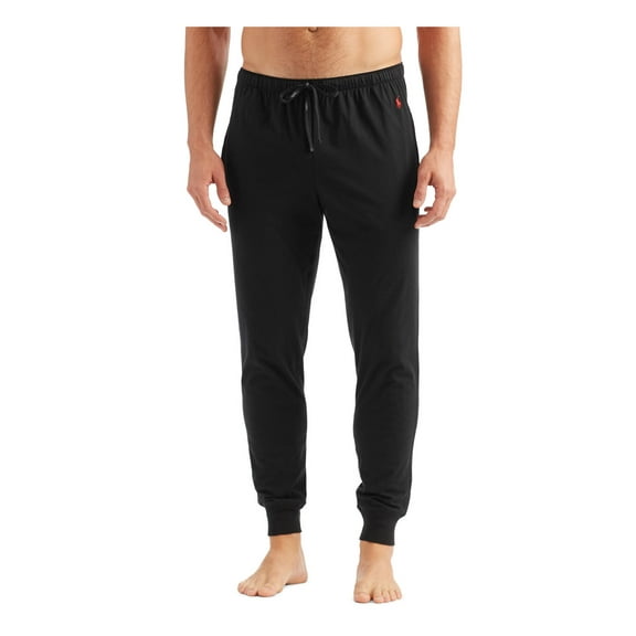 POLO RALPH LAUREN Intimates Black Knit Pocketed Ribbed Cuffs Pajamas M