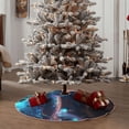 thumbnail image 4 of Bingfone Christmas Tree Skirt Mat Christmas Decoration Interior 48" -Crystal Pattern White Horse, 4 of 6