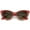 Red-White / Smoke Gradient, variant on Women's Retro Polka Dot Oversize Cat Eye Sunglasses 50mm (Black-White / Smoke Gradient)