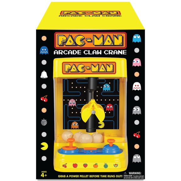 Pac-Man: Arcade Claw Crane - Core Series, Lights-Sounds Tabletop Game, Dual Joystick, Fill Pellets With Prizes, Licensed Collectible Toy, Adult-Kid 4 