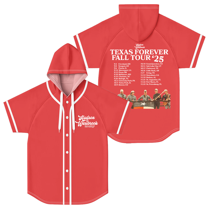 Hudson Westbrook Texas Forever Fall Tour 2025 Baseball Jersey Women Men Hooded Short Sleeve Shirt Casual Trendy T-shirt