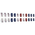 thumbnail image 3 of Press On Nails 24pcs Independence Day False Nails Almond Acrylic Nails For Everyday Wear And Festive Celebrations, 3 of 11