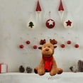 thumbnail image 4 of Danhjin Stuffed Animals Plushies, Plush Christmas Doll with Cute Elks Snowman Toy and Scarf, Gift for Holiday Party Festive Home Decor, 11*5.9in, 4 of 6