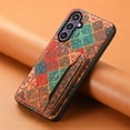 thumbnail image 2 of ELEHOLD for Samsung Galaxy S24 Plus Leather Wallet Case,Cover with Retro Flower Pattern Built-in Card Slots Kickstand Shockproof Protective Phone Case for Samsung Galaxy S24 Plus,Winter, 2 of 6