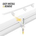 thumbnail image 3 of AA-Racks Aluminum 57" Ladder Rack Wind Deflector,Van Rack Accessoryfor Model AX302 Series White, 3 of 6