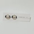 thumbnail image 1 of Sanrio-pendientes de plata de Hello Kitty para mujer, aretes de aro con aguja, estilo Anime Cinnamoroll Melody, Kuromi, 1 of 4