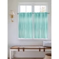 thumbnail image 2 of Turquoise Bathroom Window Curtain, Modern Abstract Art Ombre Striped Light Filtering Coffee Kitchen Curtains, Bedroom Living Room Curtains 2 Panel 84"x54", 2 of 6