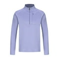thumbnail image 1 of pstuiky camisa de manga larga para hombre, Camisa deportiva de manga larga con cuello alto y cremallera de color liso para hombre, transpirable y ligera. Tops de hombre m, 1 of 3