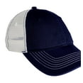 thumbnail image 2 of District Adult Unisex Regular Plain/Mesh Cap New Navy/White One Size Fits All, 2 of 2
