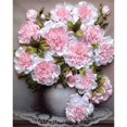 thumbnail image 1 of ZHAOCHENG Pintura de diamante 5D DIY, pintura por números, jarrón de flores de rosas para adultos, pintura de diamante, bordado de diamantes de imitación, punto de cruz, arte, artesanía, suministro pa, 1 of 5