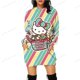 thumbnail image 3 of Vestido con capucha para mujer Primavera Otoño 2024 Sudadera con capucha de manga larga con estampado 3D de HELLO KITTY Sudadera con capucha informal de corte entallado para Navidad para mujer Y2K, 3 of 5