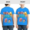 thumbnail image 3 of Bubble Guppies Molly Gil Teen T-Shirt Crewneck Short Sleeve Double-Sided Print Summer Tee Shirts Top For Youth Boys Girls Children Small, 3 of 7