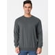 thumbnail image 2 of Sudadera de cuello redondo de color sólido de manga larga de ajuste regular básico informal para hombre Gris oscuro M, 2 of 6