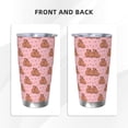 thumbnail image 3 of KLL Heart Capybara Print 40oz Stainless Steel Insulated Car Cup with Spillproof Lid - Keep Your Drink Hot or Cold on the Go-Straw Three-piece Set, 3 of 8
