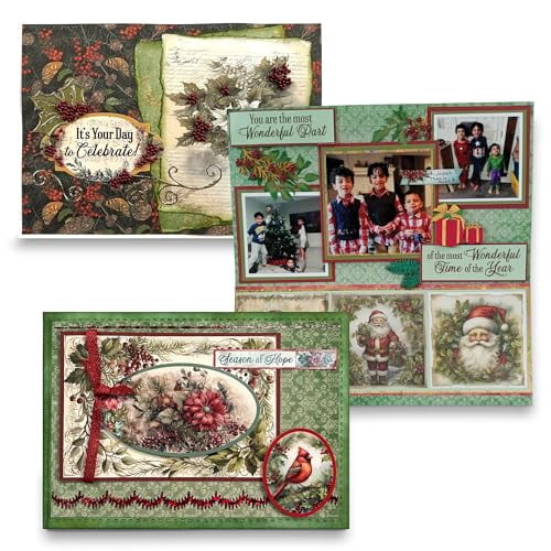Paper Wishes ? Christmas Past Kits for Card Making & Scrapbooking, Also use for Gifts and All Your DIY Crafting, Art & Creative Projects - Inspiration at Your Fingertips ? Made in USA