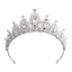 thumbnail image 2 of Corona de novia, corona de boda para mujer, diadema con diamantes de imitación, corona de boda para mujer, compacta y ligera, 2 of 7