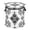 Symmetrical Pattern Design, variant on Pop-Up Collapsible Laundry Hamper With Zippered Lid Dual Handles 50L Lace Pattern