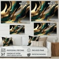 thumbnail image 4 of Designart Green And Gold Agate II Canvas Wall Art, 4 of 5
